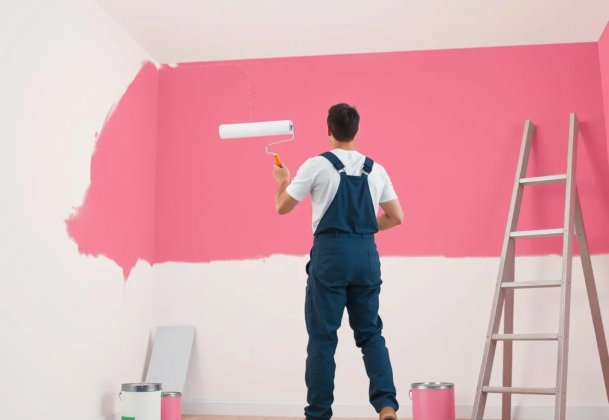 Peintre Creutzwald 57150 en intervention sur un chantier